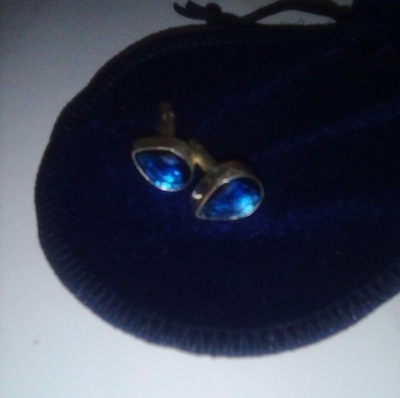 BLUE SAPPHIRE MEN CUFFLINKS